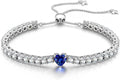 Created Sapphire Tennis Bracelet