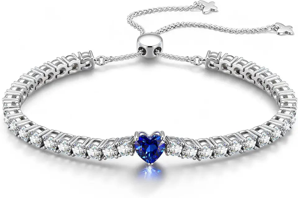 Created Sapphire Tennis Bracelet