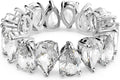 Rhodium-Plated Crystal Ring