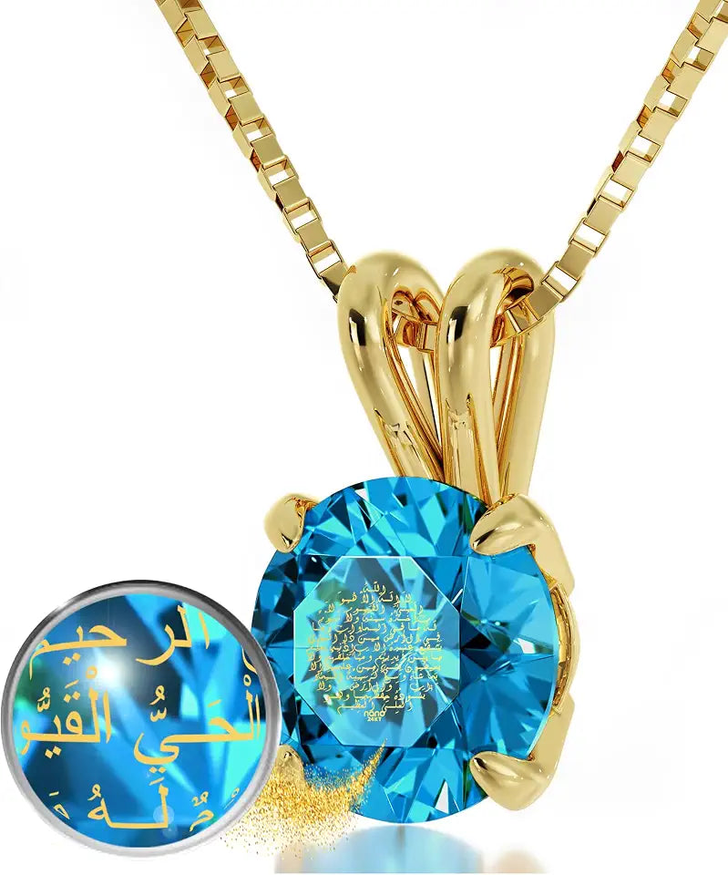 Yellow Gold-Plated Crystal Necklace