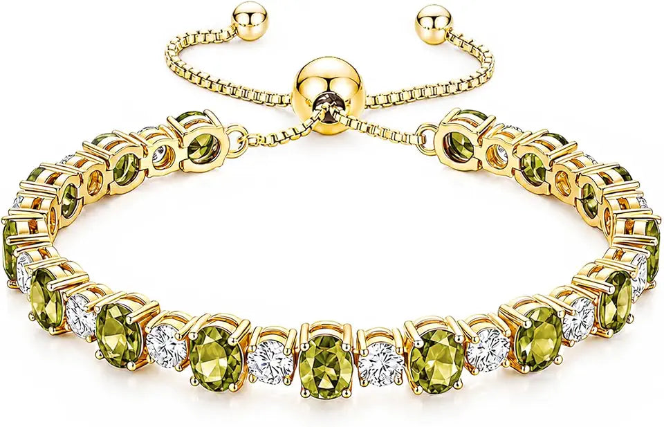Gold-Tone Tennis Bracelet