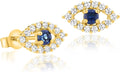 Gold-Tone Cubic Zirconia Stud Earrings