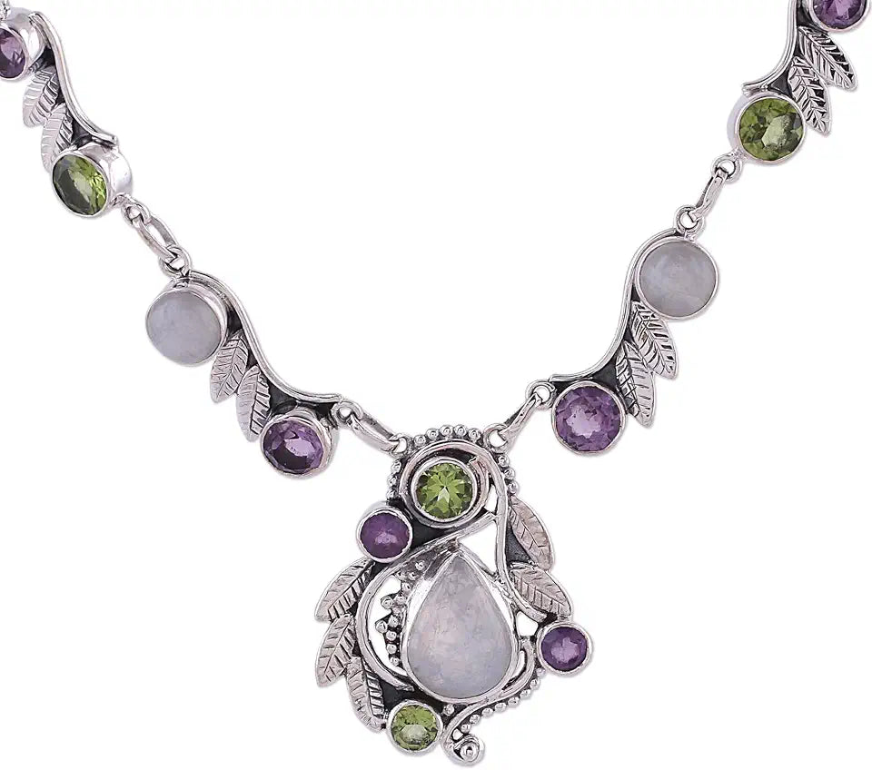 Sterling Silver Amethyst Necklace