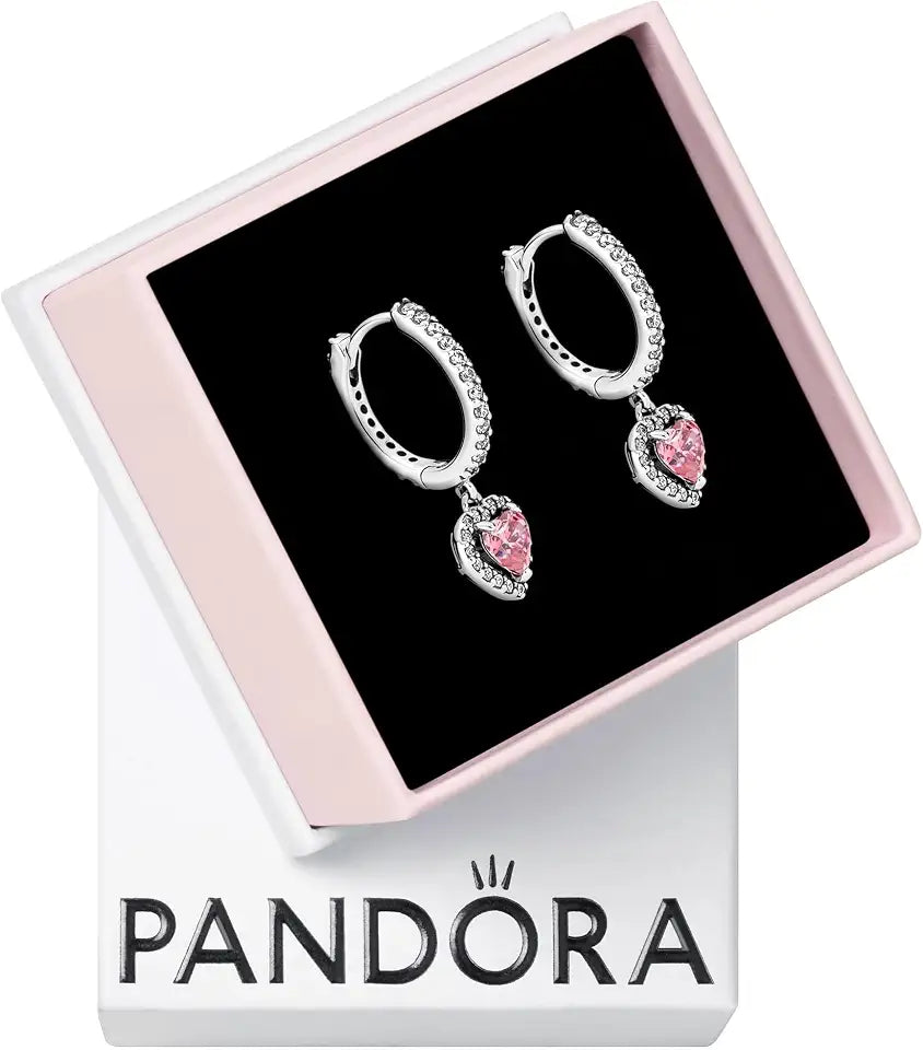 Hoop Heart Earrings