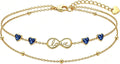 Gold-Tone Birthstone Infinity Bracelet