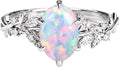 Sterling Silver Oval Moissanite Engagement Ring