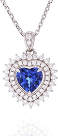 Sapphire Heart Necklace