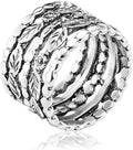 Sterling Silver Floral Multi-Strand Ring