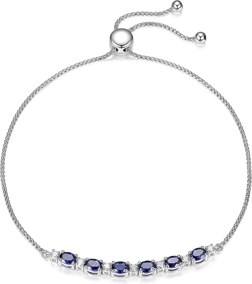 Sterling Silver Lab-Grown Diamond Bracelet