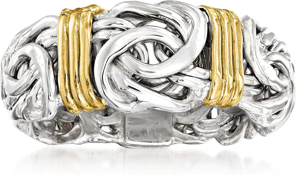 Gold-Tone Sterling Silver Ring