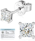 Square Lab-Grown Diamond Stud Earrings