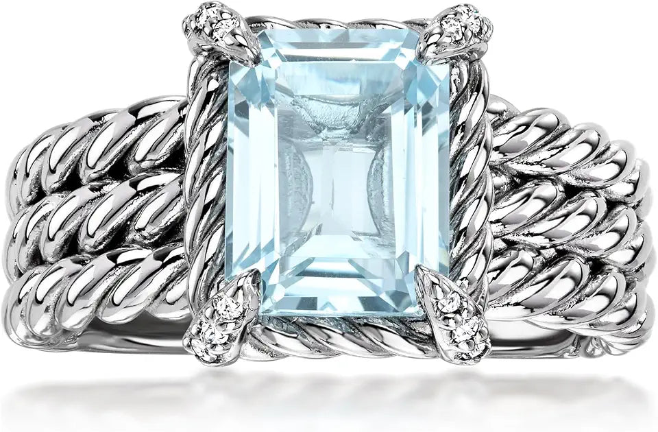 Sterling Silver Topaz Ring