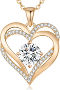 Sterling Silver Birthstone Heart Necklace