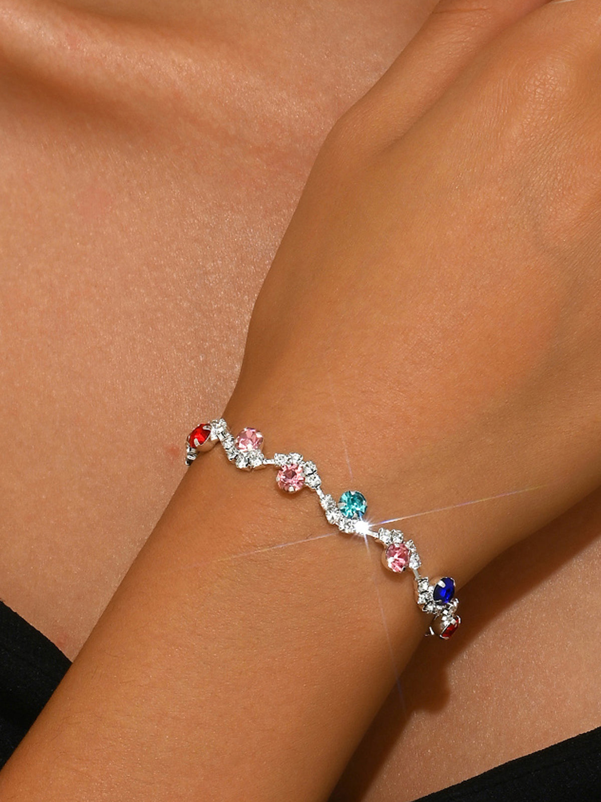 Pearl and Rhinestone Bracelet for Women in Ten Styles — Silver, Gold, Rose Gold or Gun Black Tone
