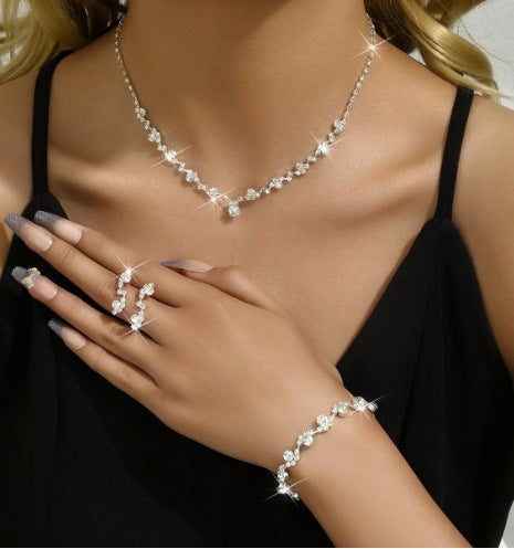 Wedding Jewelry Set for Women, Necklace — finish detail