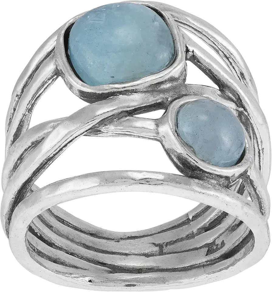 Sterling Silver Aquamarine Ring