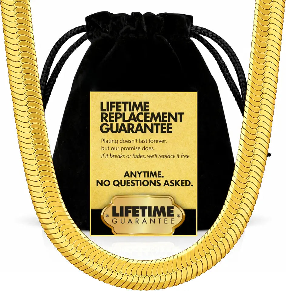 Gold-Plated Necklace, 9mm