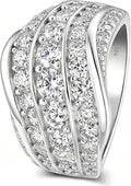 Sterling Silver Moissanite Ring