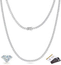 Moissanite Tennis Necklace, 3mm