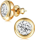 Sterling Silver Moissanite Stud Earrings