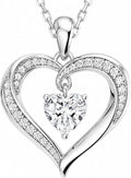 Moissanite Heart Necklace