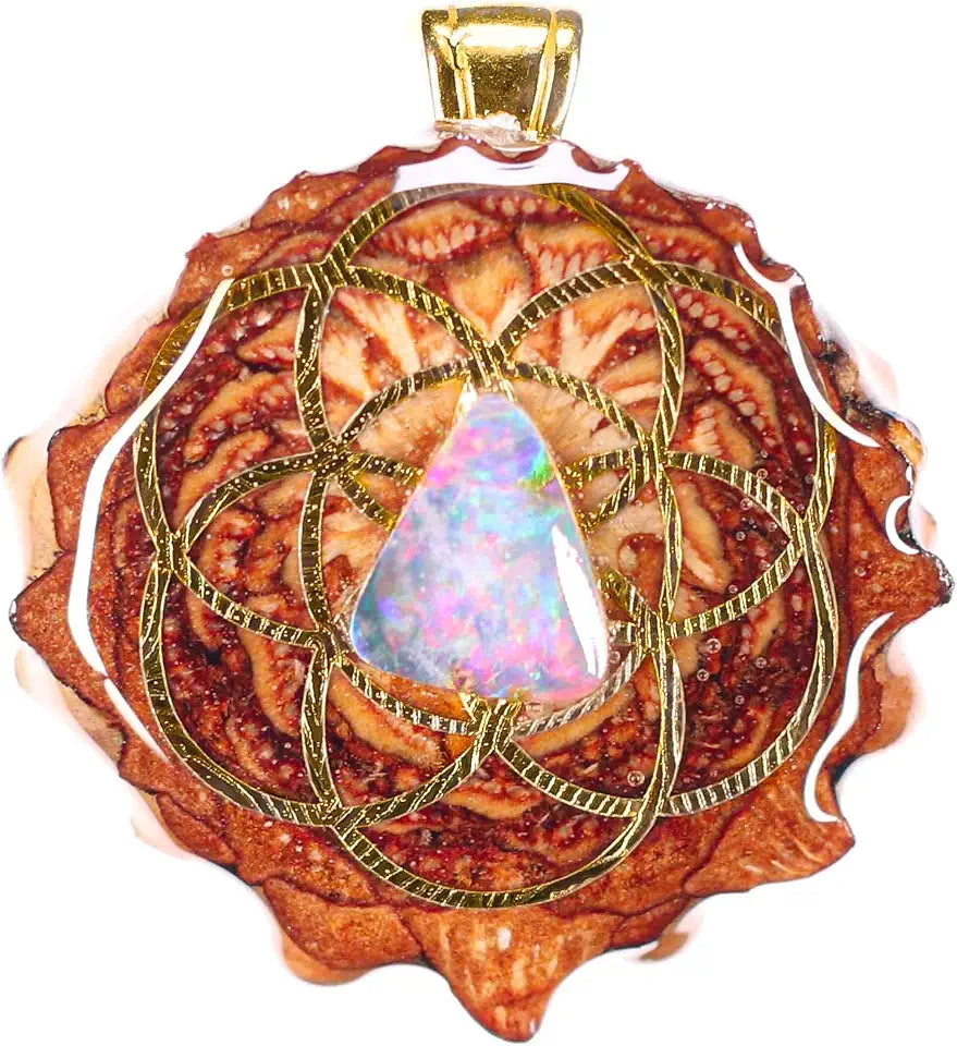 Gold-Tone Opal Necklace