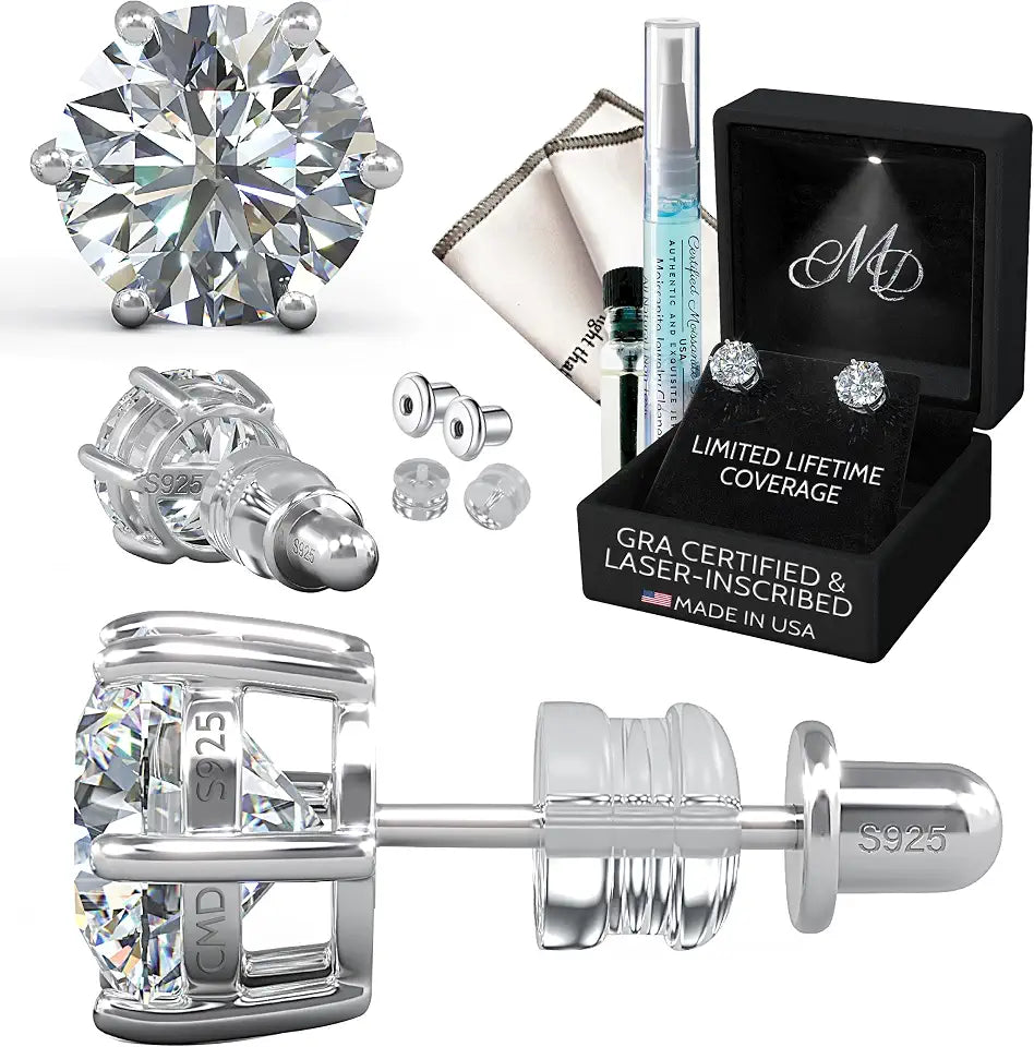 Moissanite Stud Earrings