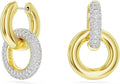Gold-Tone Hoop Interlocking Earrings