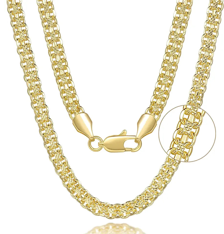 Gold-Tone Cuban Link Necklace