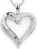 Moissanite Heart Necklace