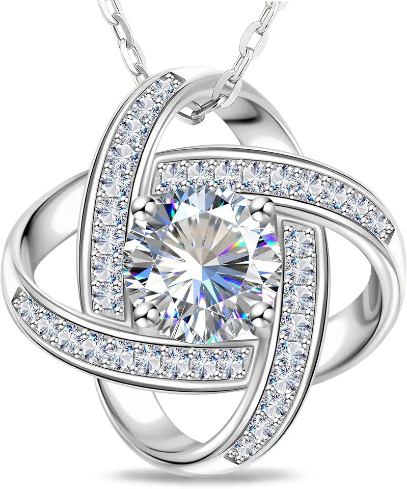 Sterling Silver Moissanite Necklace