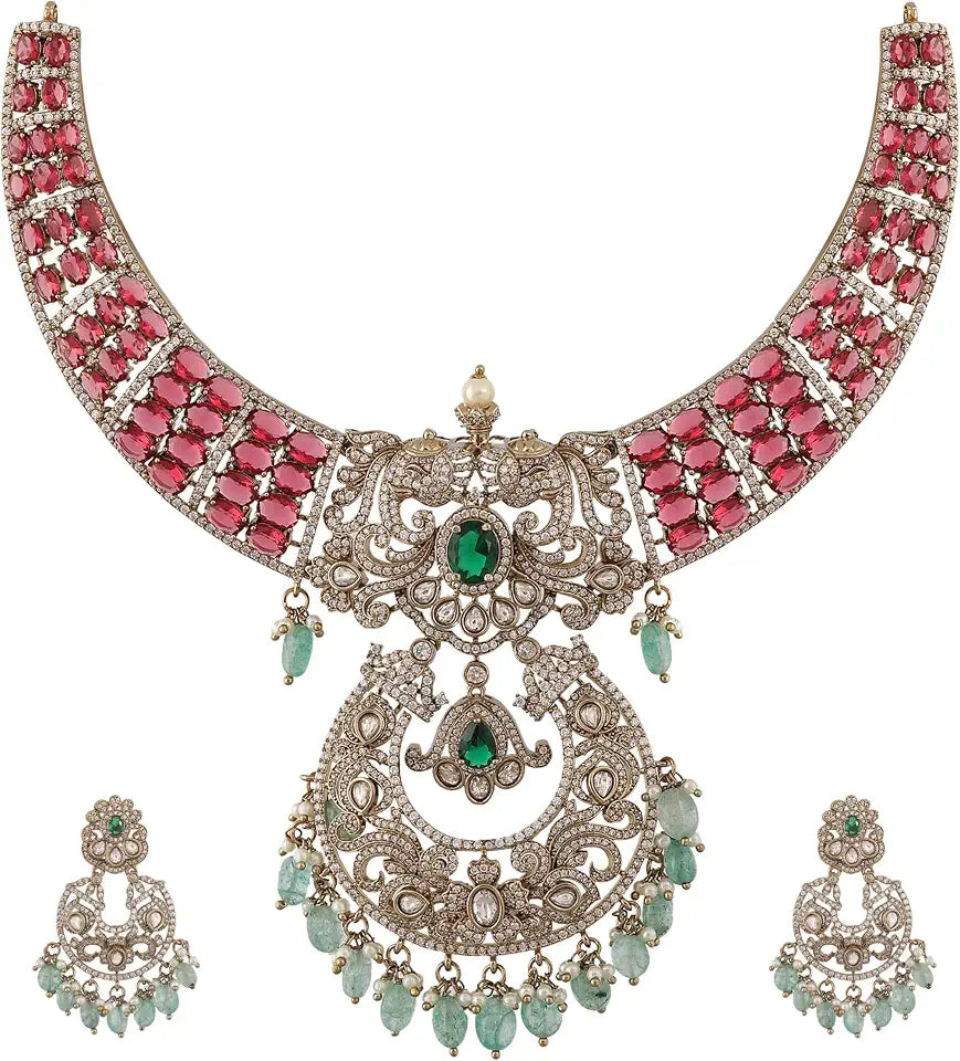 Cubic Zirconia Drop Jewelry Set
