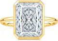 Sterling Silver Moissanite Engagement Ring