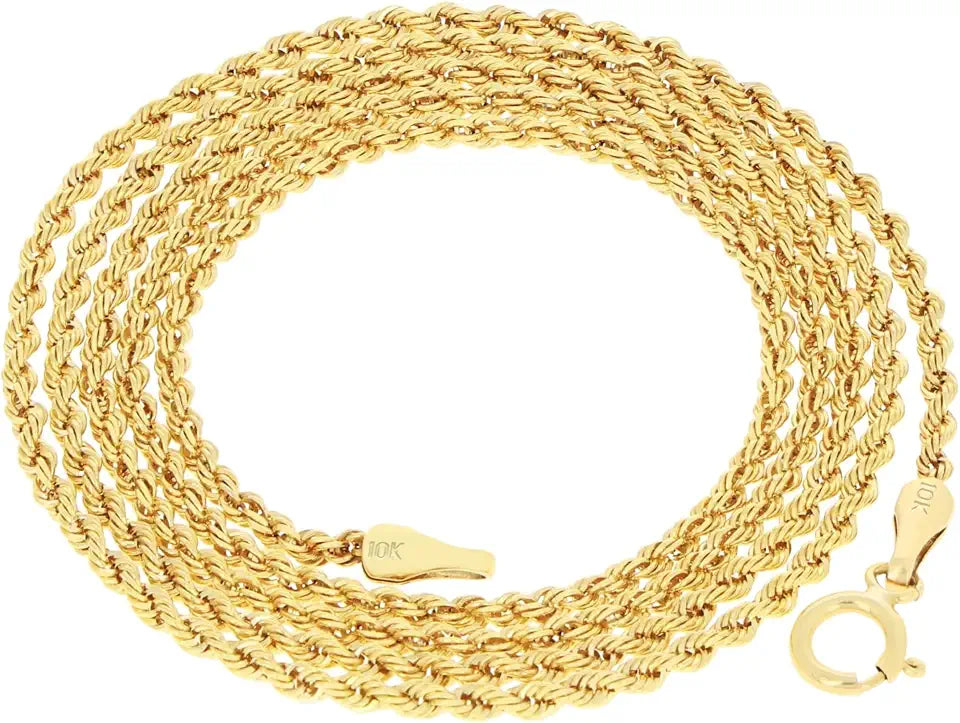 Gold-Tone Rope Necklace, 1.5mm