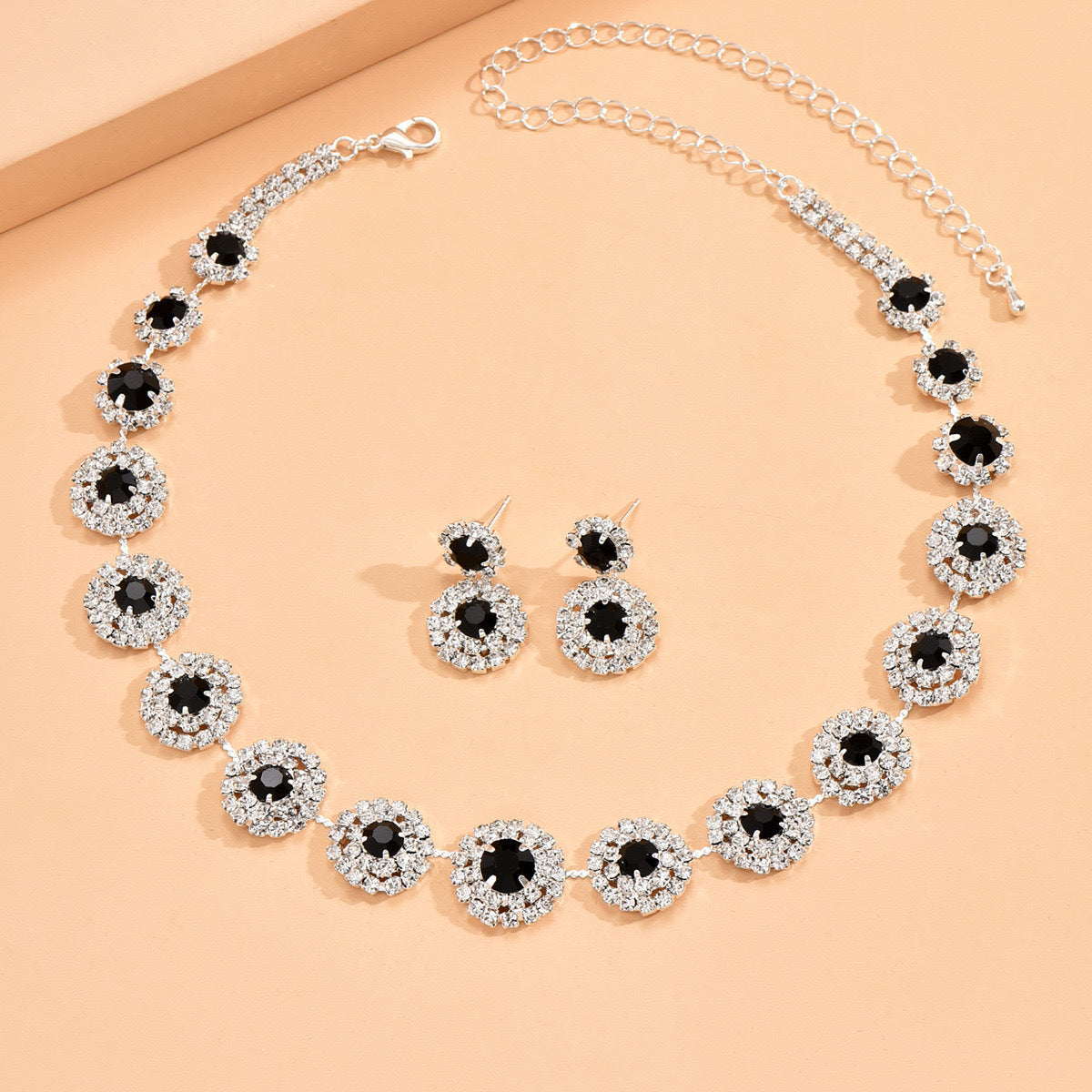 Bridal Necklace and Earrings Set for Weddings, Banquets and Evening Dress